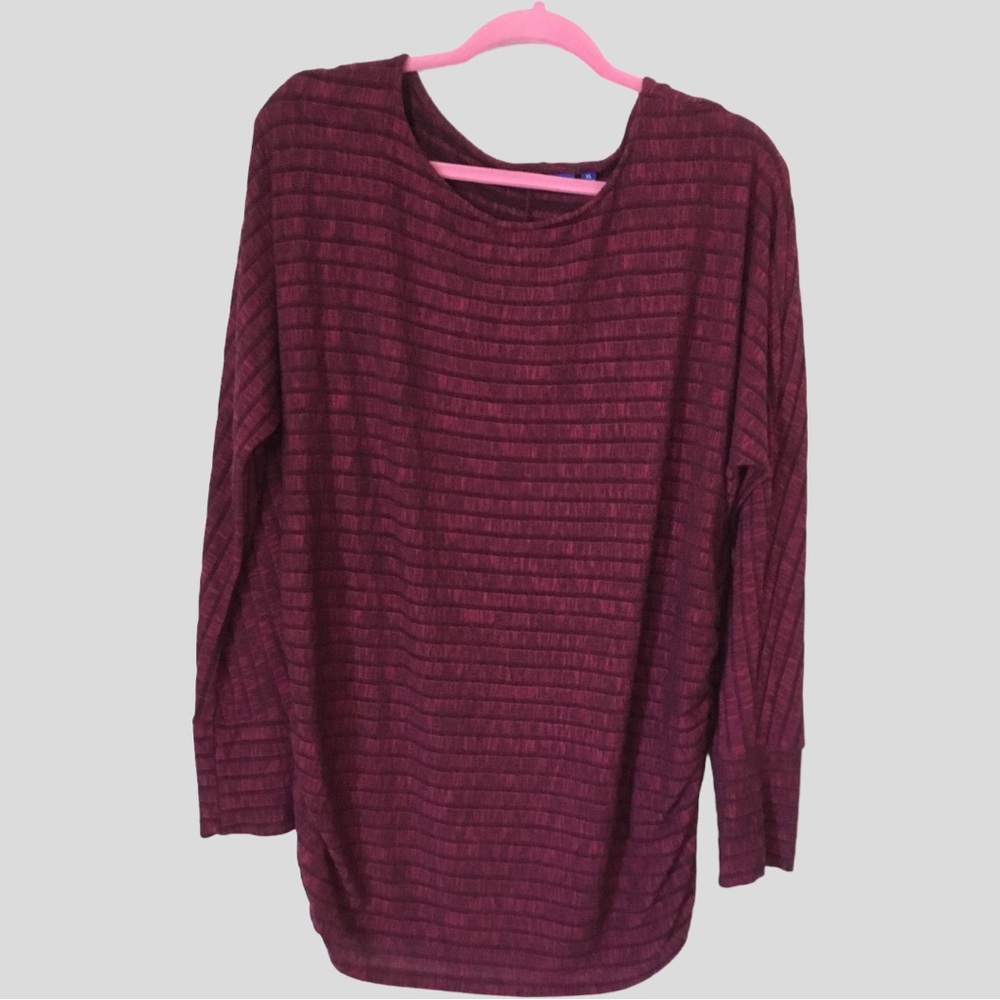 Apt. 9 Burgundy Tunic Top Size XL